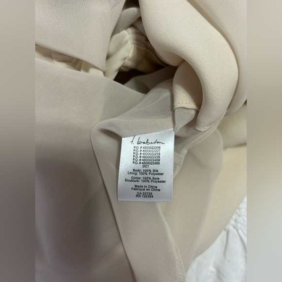 Babaton 100% Silk Cream Dress Size XS - Picture 3 of 6